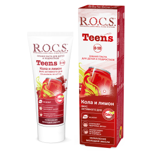 «R.O.C.S.» («Р.О.К.С.») Teens. Go active. Cola & Lemon (Тинз. Вкус активного дня)