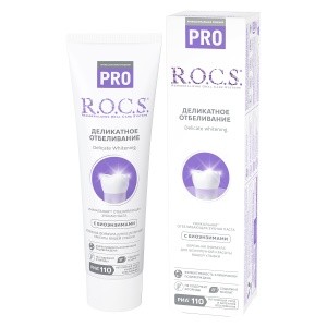 Зубная паста R.O.C.S. PRO. Деликатное Отбеливание - Fresh Mint,135 гр