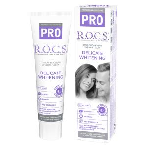 Зубная паста R.O.C.S. PRO. Деликатное Отбеливание - Fresh Mint,135 гр