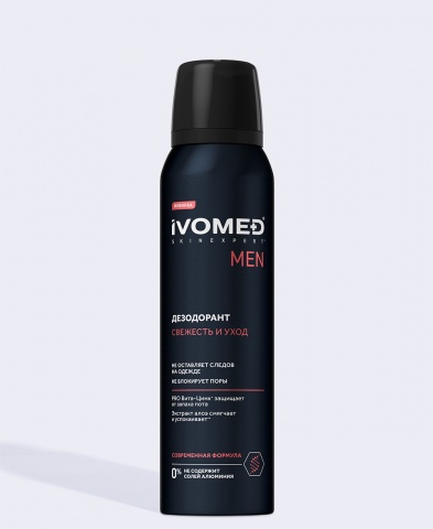 Дезодорант мужской IVOMED MEN для всех типов кожи, 150 мл