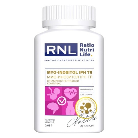RNL Мио-инозитол 501,6 мг с пептидом IPH TR, 60 капс.