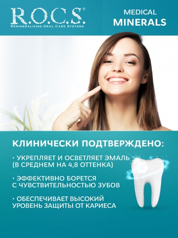 Гель для укрепления зубов R.O.C.S. Medical Minerals 45 гр