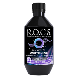 Ополаскиватель отбеливающий R.O.C.S. Black Edition, 400 мл