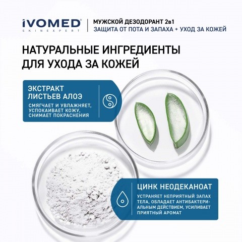 Дезодорант мужской IVOMED MEN для всех типов кожи, 150 мл