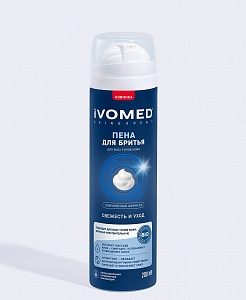 Пена для бритья IVOMED MEN Свежесть и уход для всех типов кожи, 200 мл
