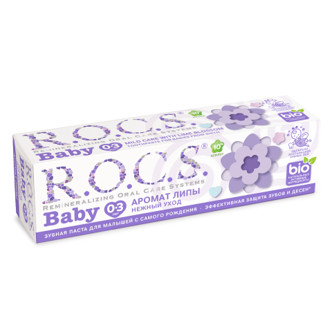 Зубная паста R.O.C.S. Baby Аромат Липы, 45 гр тюбик