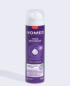 Пена для бритья IVOMED MEN Тонус и Энергия для всех типов кожи, 200 мл