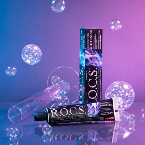 Зубная паста R.O.C.S. Сенсационное отбеливание, 74 гр тюбик