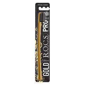 Зубная щетка R.O.C.S. PRO Gold Edition, мягкая