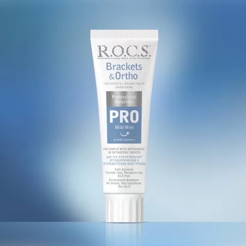 Зубная паста R.O.C.S. PRO Brackets & Ortho, 135 гр тюбик